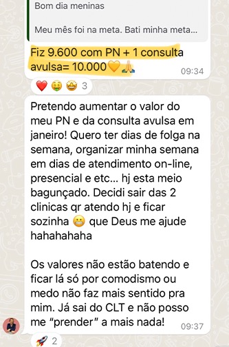 Depoimento de aluna da Comunidade Elleva 4